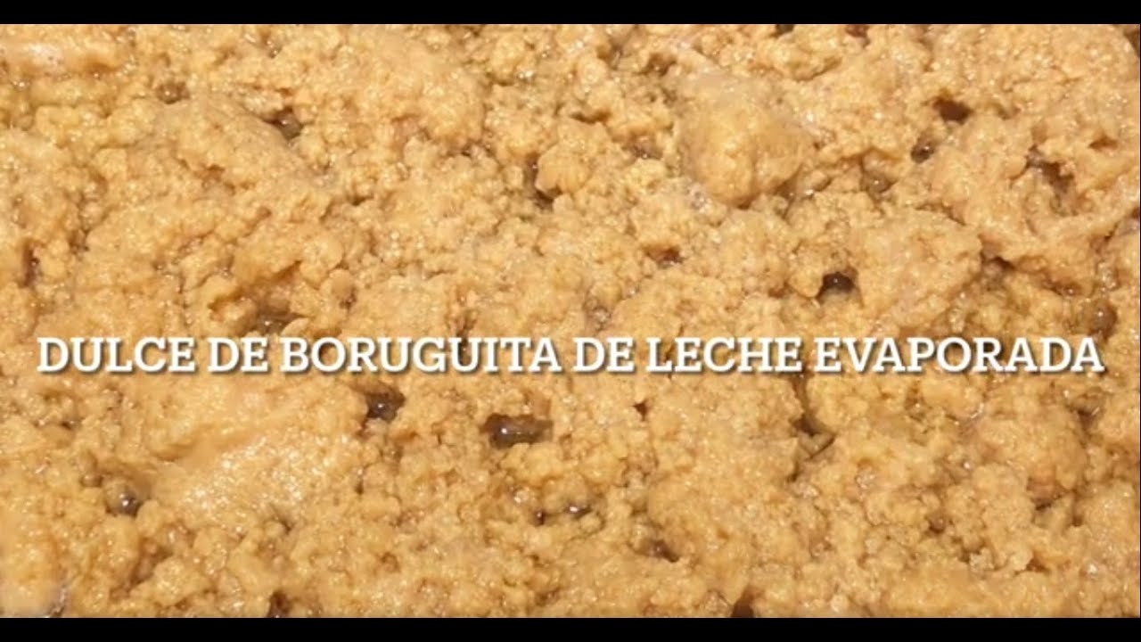 Como hacer dulce de boruguita de leche evaporada.