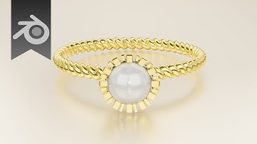 Blender Jewelry Tutorial | Create a Pearl Ring (Step by Step)