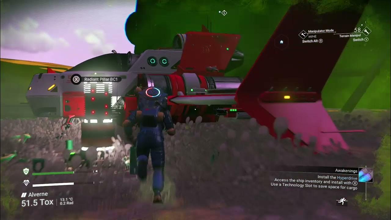 How to Salvage Cargo Pods from a Crashed Freighter NMS No Man's Sky