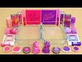 Pink vs Purple - Same Same Edition - Mixing Makeup Eyeshadow Into Slime ASMR