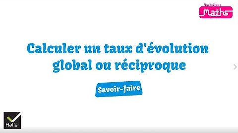 Maths 2de : calculer un taux d