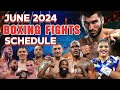 June 2024 boxing fights schedule