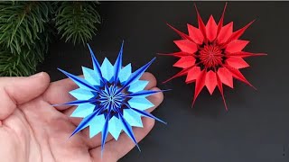 KAĞITTAN SÜS YAPIMI / Kar tanesi / Kolay Origami