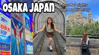 OSAKA JAPAN TRAVEL VLOG WITH BUDGET AND ITINERARY~ Dotonbori, Universal, foodtrip | #dayswithKim