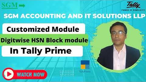 SGM Customized: HOW TO BLOCK HSN CODE DIGITWISE IN TALLY PRIME