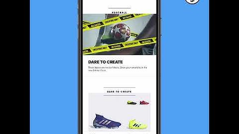 Adidas Mobile App - Landing Page