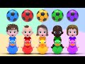 5 Color Ball Playground Song &amp; Twinkle Twinkle Little Star Nursery Rhymes &amp; Kids Song | Kindergarten