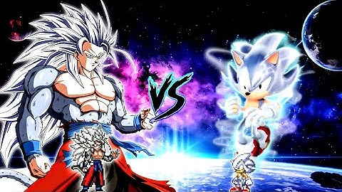 Xeno Goku V3 OP (all form) VS Sonic TP V4 OP (all form) in Jump Force Mugen