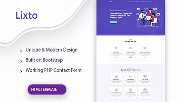 Lixto - One Page Agency HTML Template | Themeforest Website Templates and Themes