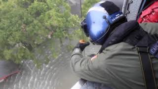 Coast Guard Rescues People Stranded in Harvey Flooding
