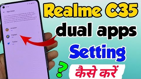 Realme C35 me dual apps setting kaise kare | how to enable dual apps setting in Realme c35