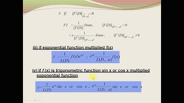 Week 11 Video lecture 2 Differential Equations