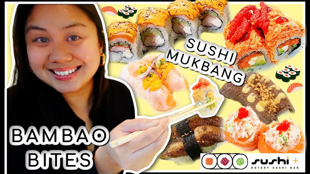 SUSHI ROTARY BAR • TOUS LES JOURS BAKERY Chicago Chinatown • Sushi Mukbang • Donuts