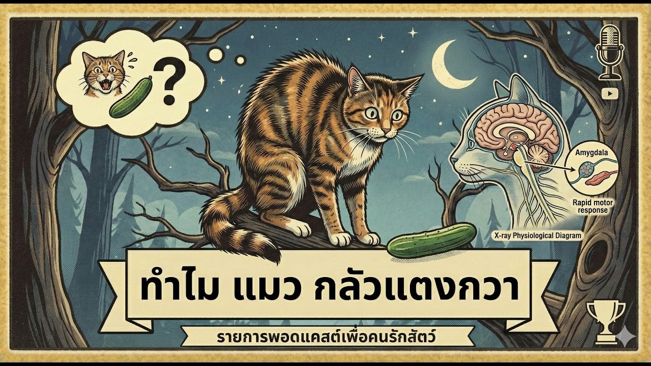ทำไม แมว กลัวแตงกวา