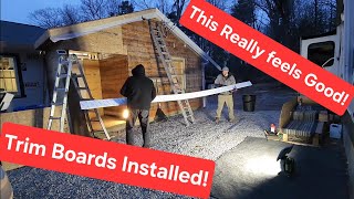 #143. First Finished Product going on the house! Major Milestone for this abandoned house rebuild! 