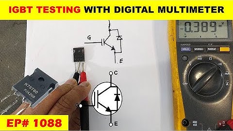 {1088} How to test IGBT with digital multimeter || IGBT testing