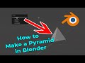 How to make a pyramid in blender