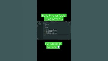 Learn how to build Pricing Table using html css #css #javascript #html #shorts #responsive