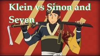 Klein vs Sinon \u0026 Seven. in SAO lost song