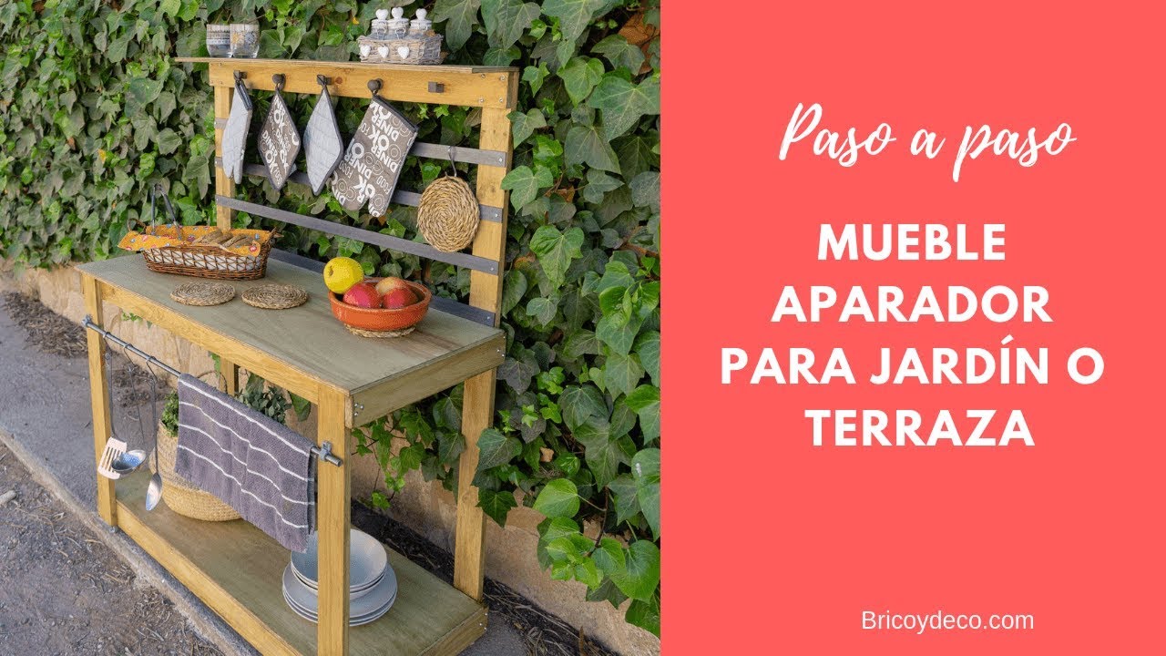 Cómo hacer un MUEBLE DE EXTERIOR PARA TERRAZA O JARDÍN | BRICOLAJE