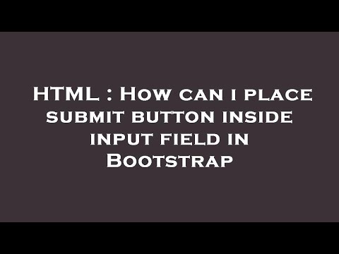 HTML : How