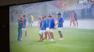 Primera tormenta del invierno 2026 y vean que vino a afectar hasta el partido de football 