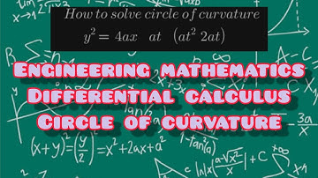 01.Differential calculus in tamil | Circle of curvature | engineering needs