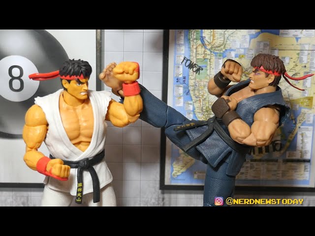 Ultra Street Fighter II Evil Ryu 1/12 Scale Action Figure Deluxe Set ( – Jada  Toys