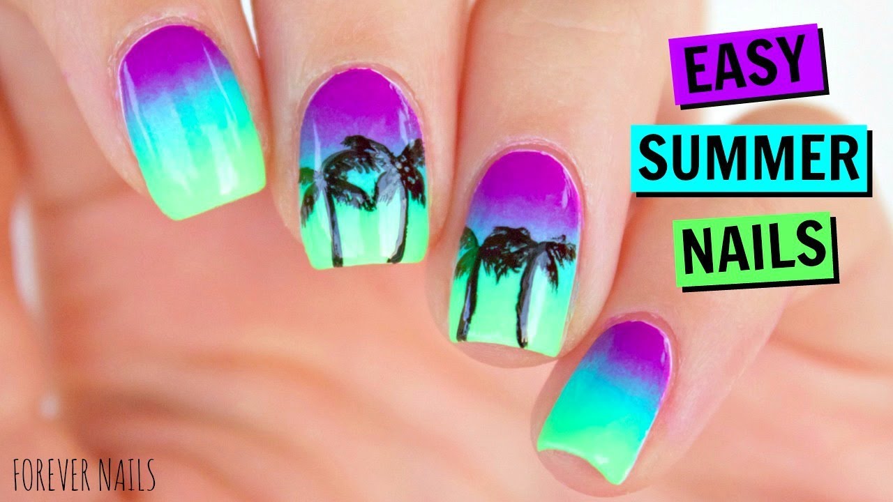 EASY SUMMER NAILS YouTube