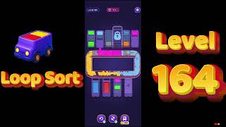 Loop Sort Level 164 Walkthrough 🚚🧩 | Truck Puzzle Game | Solutionguruji