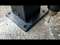 Best way to drill a hole in cement or masonry in 5 minutes and screw it down