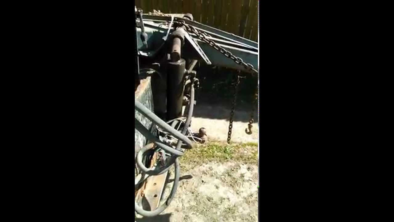 Homemade hydraulic wheel lift unit tow truck YouTube