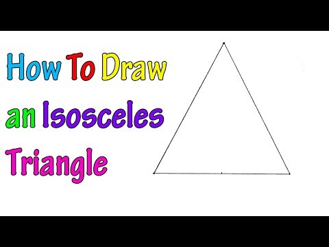 Video: Hoe Teken Je Een Gelijkbenige Driehoek?