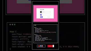 3D curve Login Form for developer 💥 full code on our telegram channel #shortvideo #htmlcss #shorts