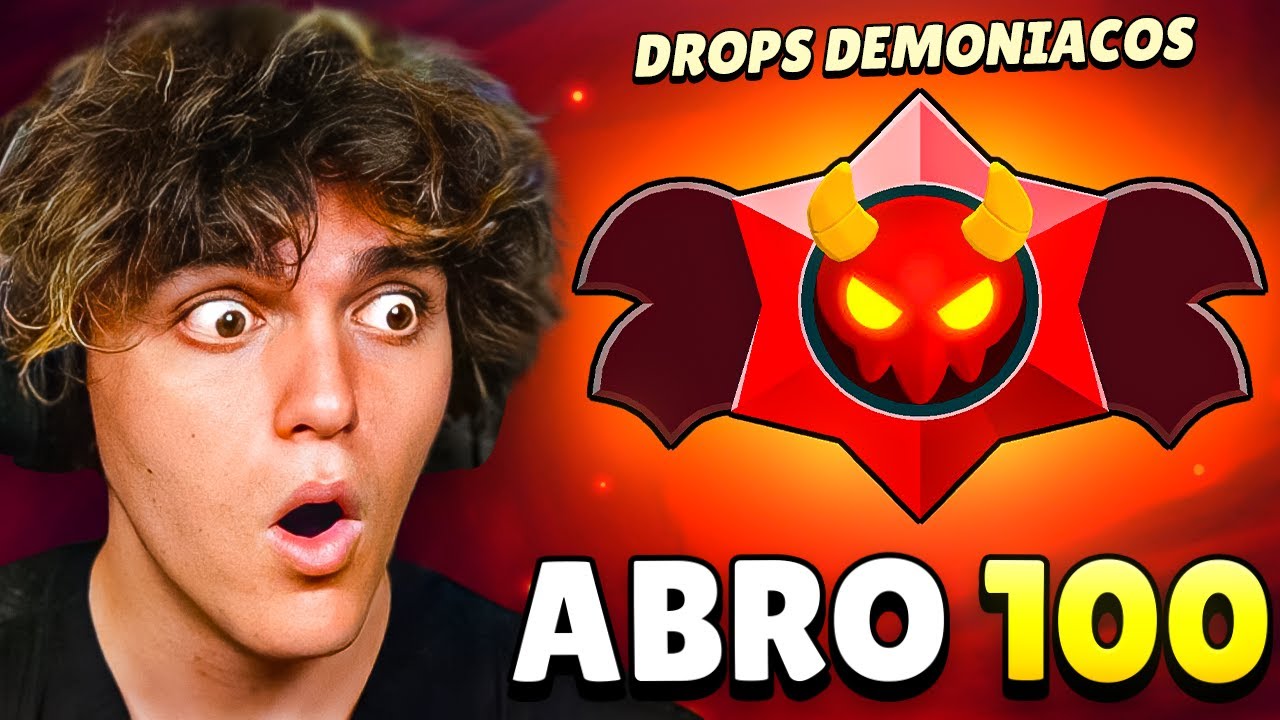 Abrí 100 DROPS DEMONIACOS en Brawl Stars!
