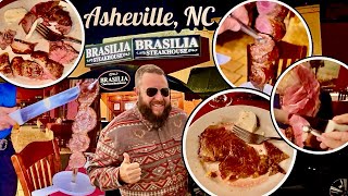 Brasilia Churrasco Steakhouse! Best All-You-Can-Eat Brazilian Steaks in Asheville, North Carolina! 