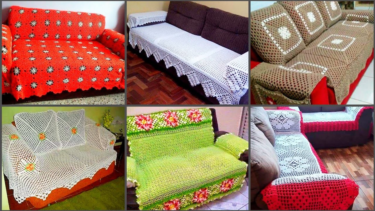 Most Stuninng Crochet Sofa Cover Design Ideas/Easy Crochet Sofa Cover