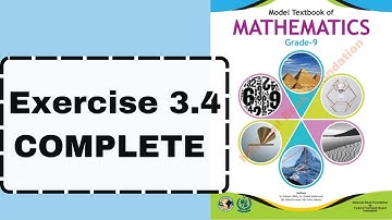 Exercise 3.4| Model Textbook Of Mathematics| Grade 9 | National Book Foundation| Mathematisry