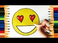 Çocuklar için Boyama Videoları #3 | Emoji Renklendirme | How to Draw, Paint & Learn Colors for Kids