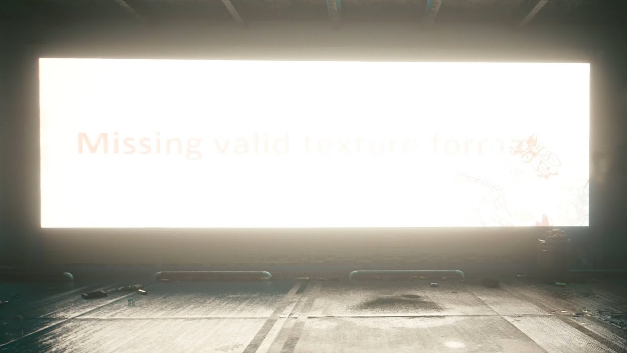 Missing valid texture form . cyberpunk 2077 every grain of sand 