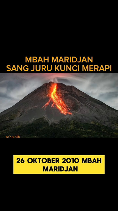 The 2010 Merapi Eruption and the Devotion of Mbah Maridjan, the Caretaker #shorts