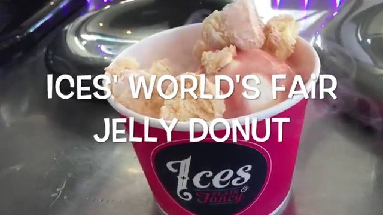 World's Fair Jelly Donut Nitro Ice Cream at Ices Plain & Fancy