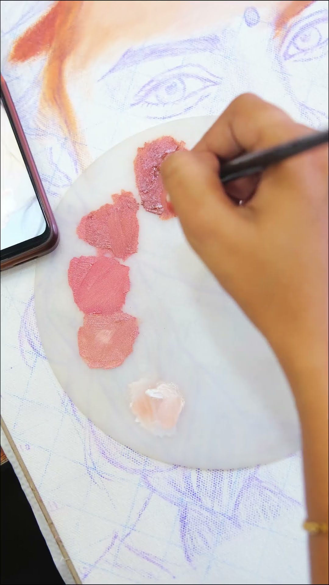 Students ke sath artwork bnane ki feeling hi alag hai ❤️‍? #shorts #artistshikhasharma