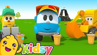 Leo the Truck  the Ice Cream Maker | KIDSY | Happy Cartoons for Kids