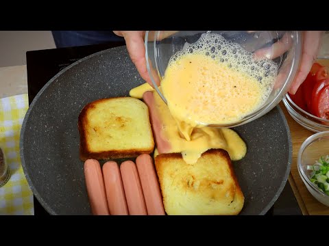 SURPRISE THE FAMILY - eggs, sausages and cheese, recipe for a quick breakfast or dinner