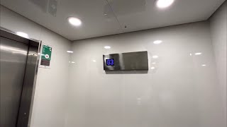 1988 Kone Mod. By Hiss-Craft Roped Hydraulic Elevator Globen Shopping Mall, Stockholm, Sweden.