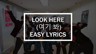 LOOK HERE (여기 봐) - BTS (방탄소년단) EASY LYRICS