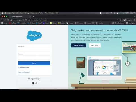 Salesforce login using gmail credentials - Setup