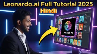 Leonardo AI Tutorial Hindi 2025 Realtime Canvas, Flux Model & Image to Video