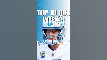 Top 10 QBs for Fantasy Football Week 9 #nfl #shorts